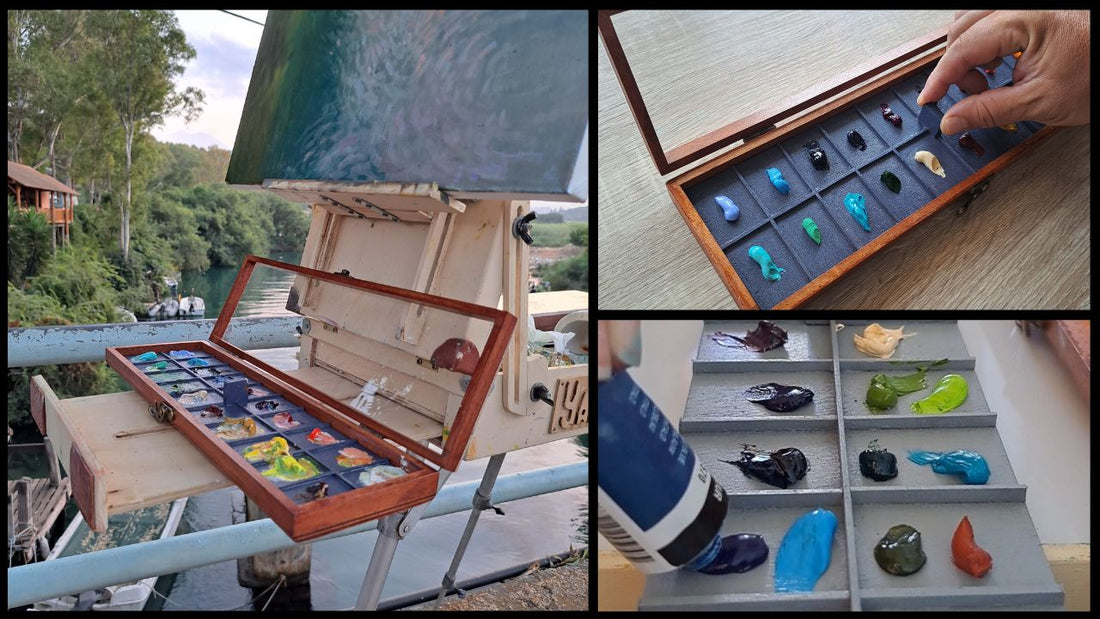 How to Keep Oil Paints Fresh? Palette cases from PapaPavloArtTools