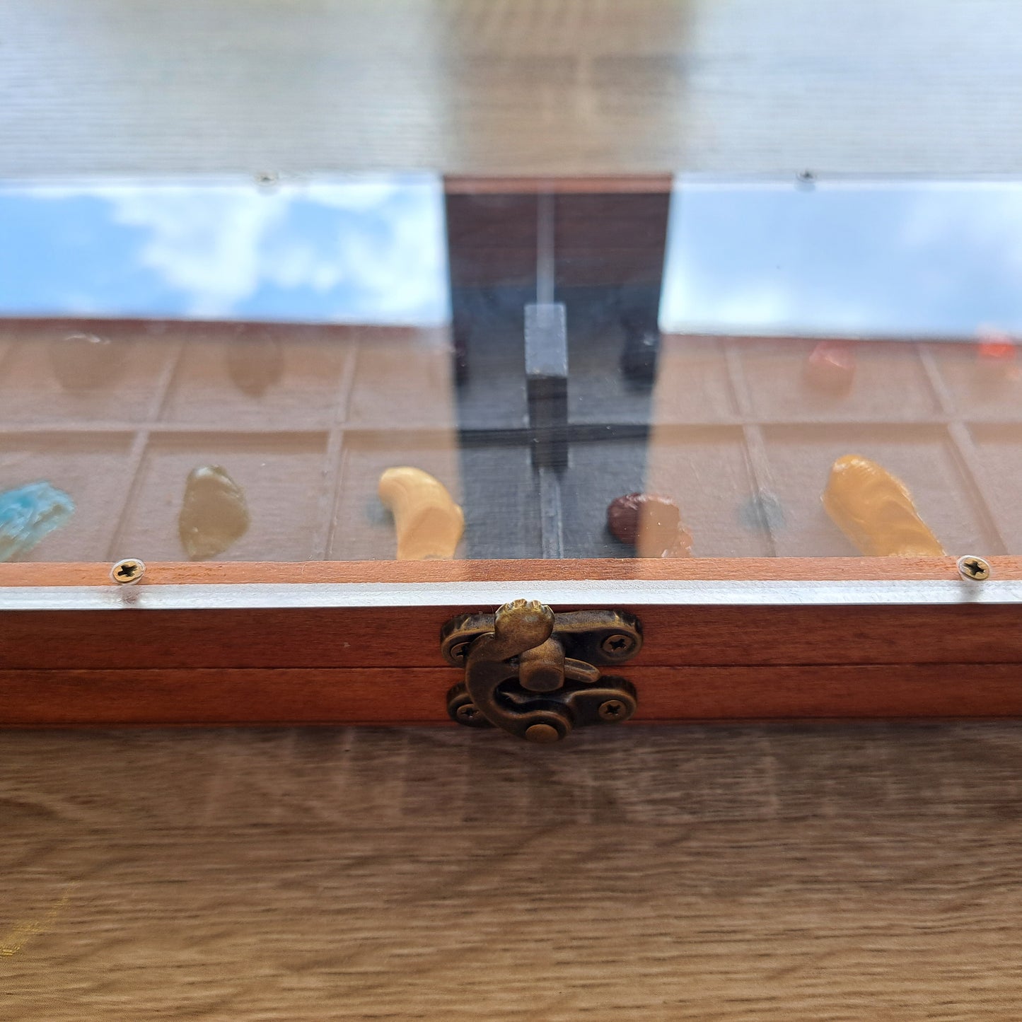 Palette case for oil paints with a transparent cover, wet palette, oil paint palette, Plein Air oil paints