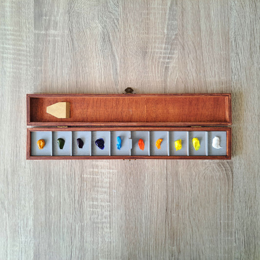 Palette case for oil paints for 10 colors, best palette case suitable for transporting oil paints to plein air, box for oil paints
