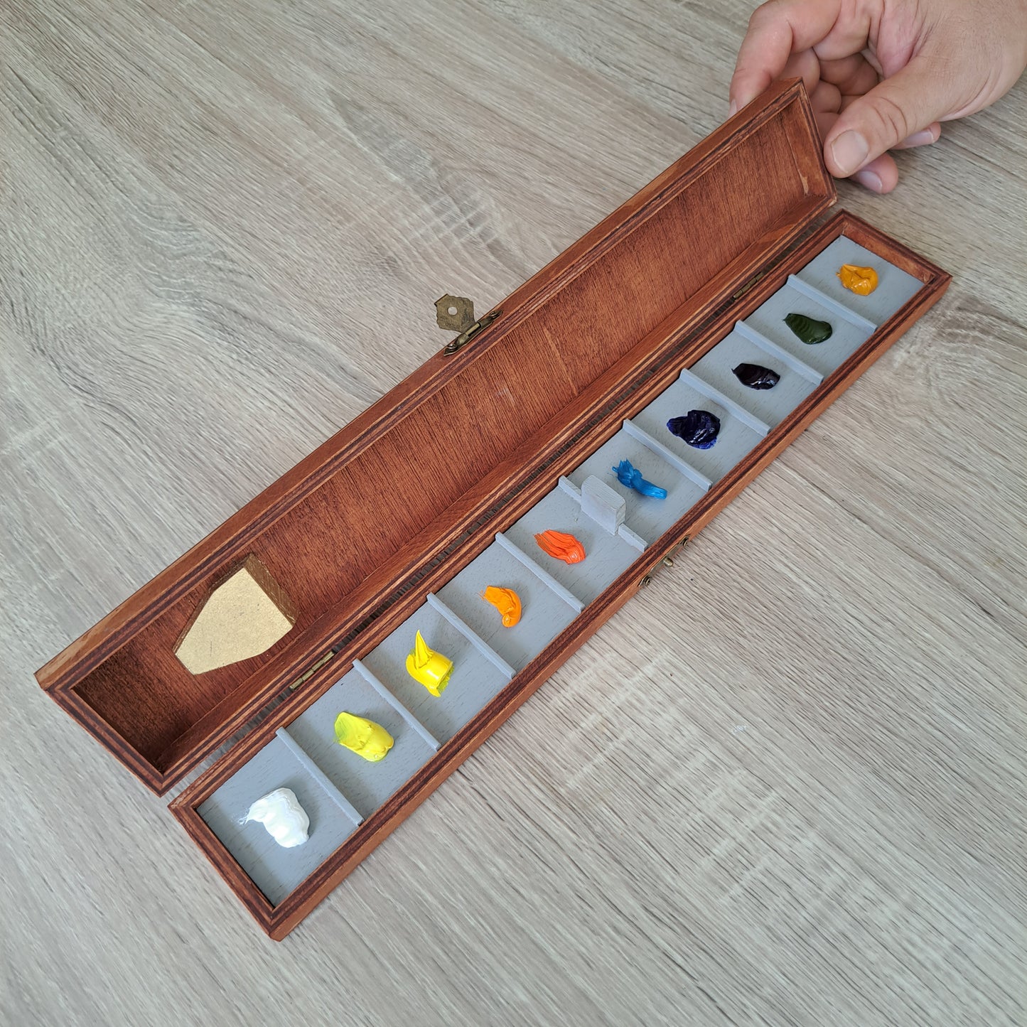Sta wet palette case for oil paints for 10 colors, best palette case suitable for transporting oil paints to plein air, box for oil paints
