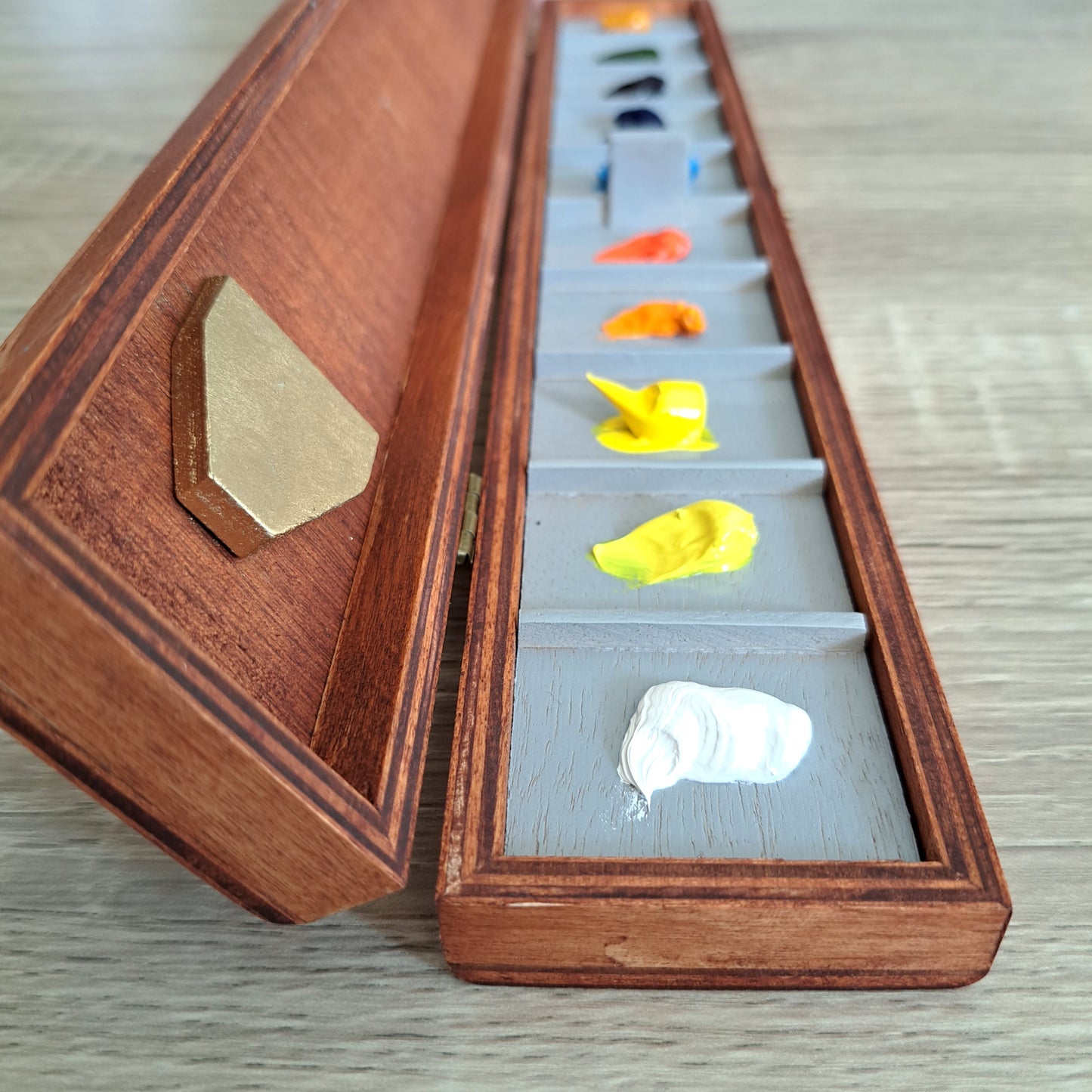 Sta wet palette case for oil paints for 10 colors, best palette case suitable for transporting oil paints to plein air, box for oil paints