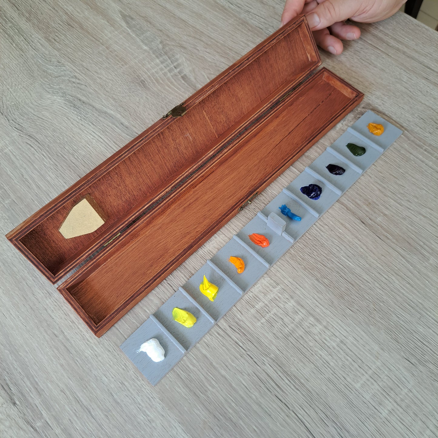 Sta wet palette case for oil paints for 10 colors, best palette case suitable for transporting oil paints to plein air, box for oil paints
