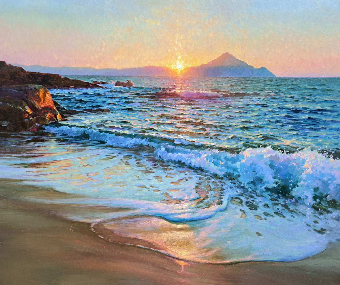 Divine light. Mount Athos