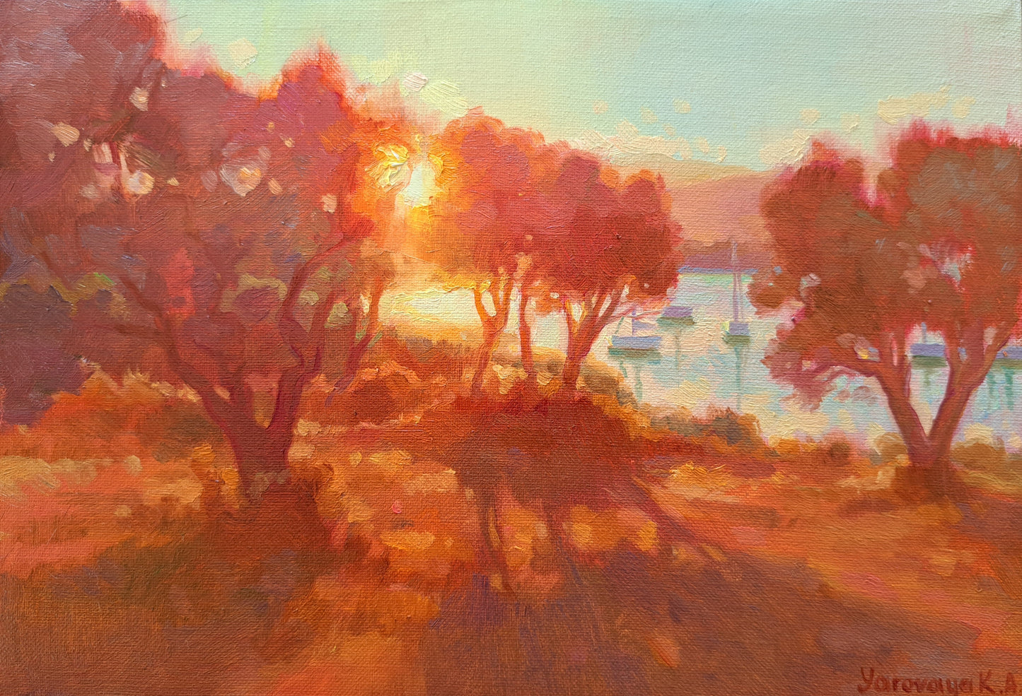 Amber evening in Vourvourou