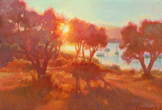 Amber evening in Vourvourou