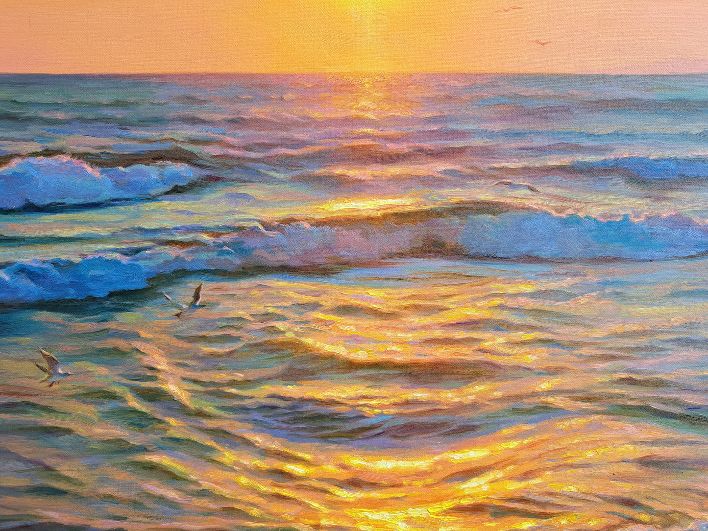 Golden waves. Crete