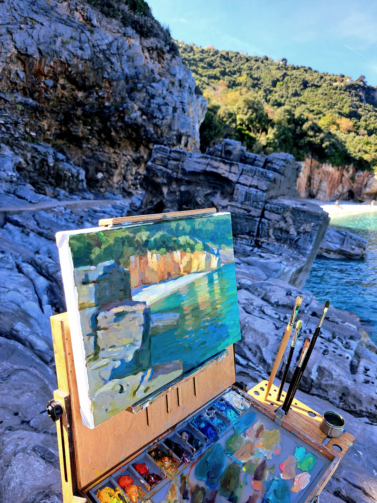 Emerald waters of Pelion. Milopotamos