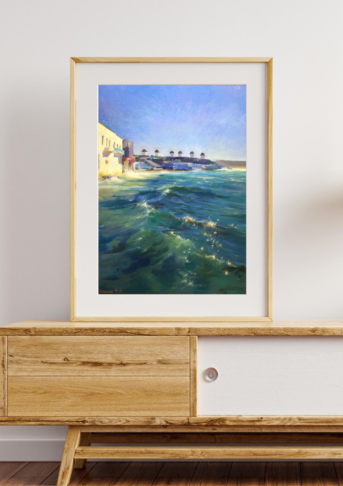 Windy Mykonos. Poster