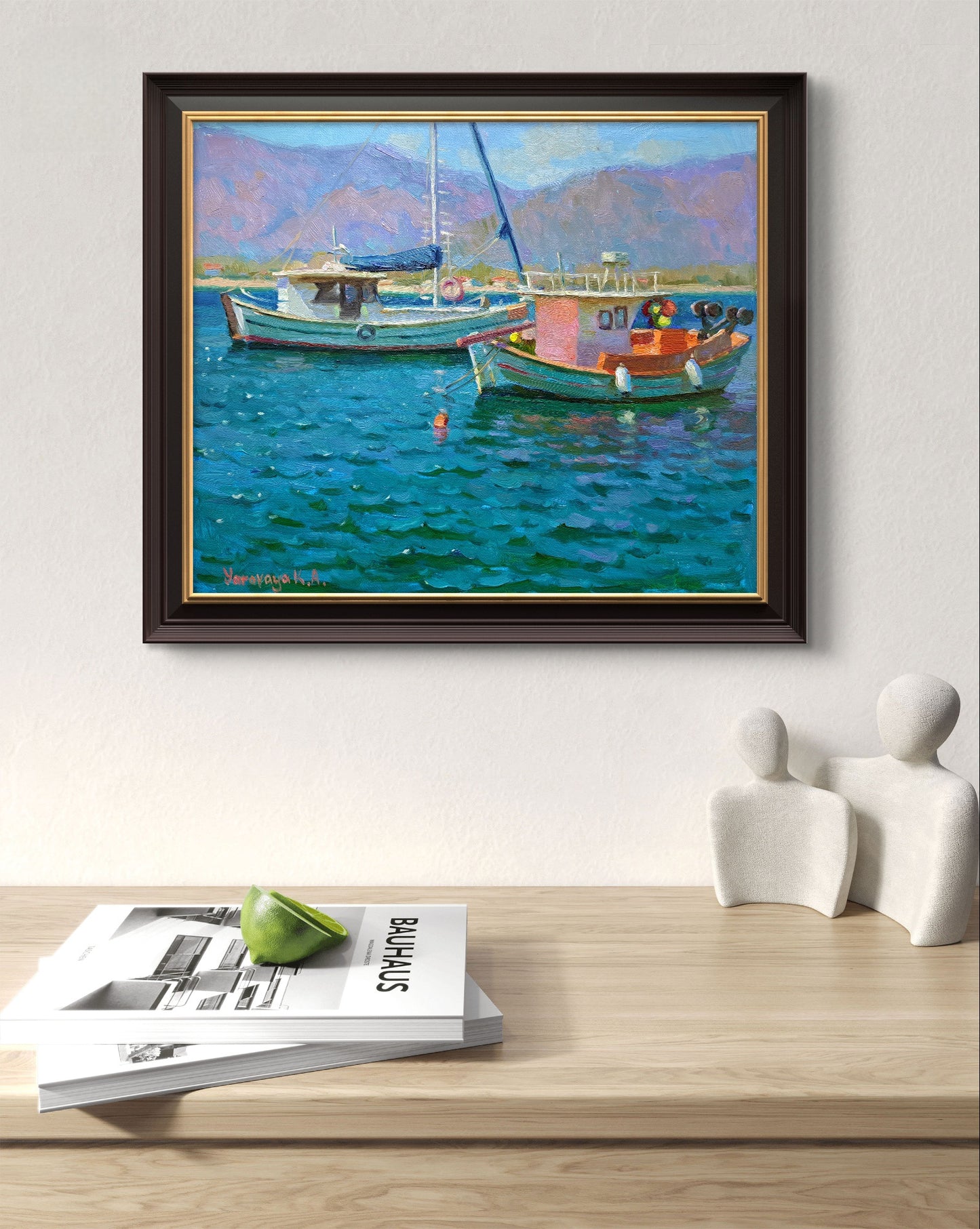 Breeze day in the harbor