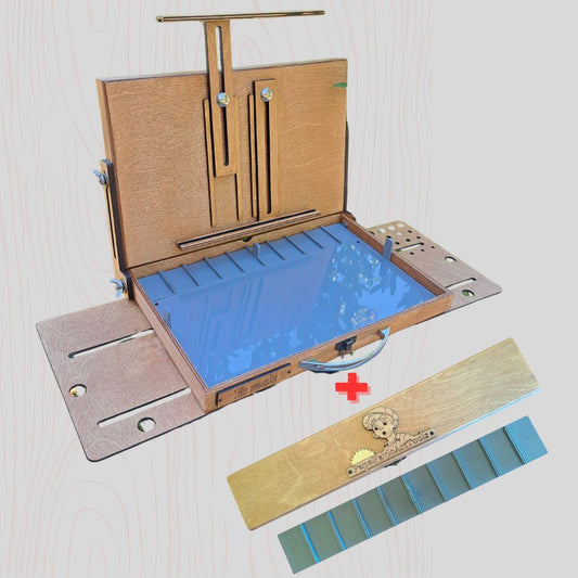 Reversible Lid Pochade Box with Removable Palette – Lightweight, Weatherproof Easel for Plein Air Painting