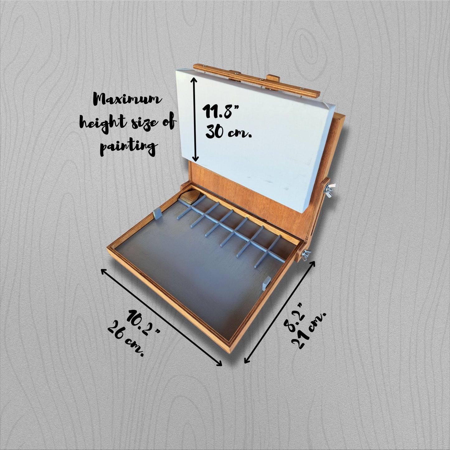 Pochade box for plein air painting, handmade lightweight outdoor & portable artist easel
