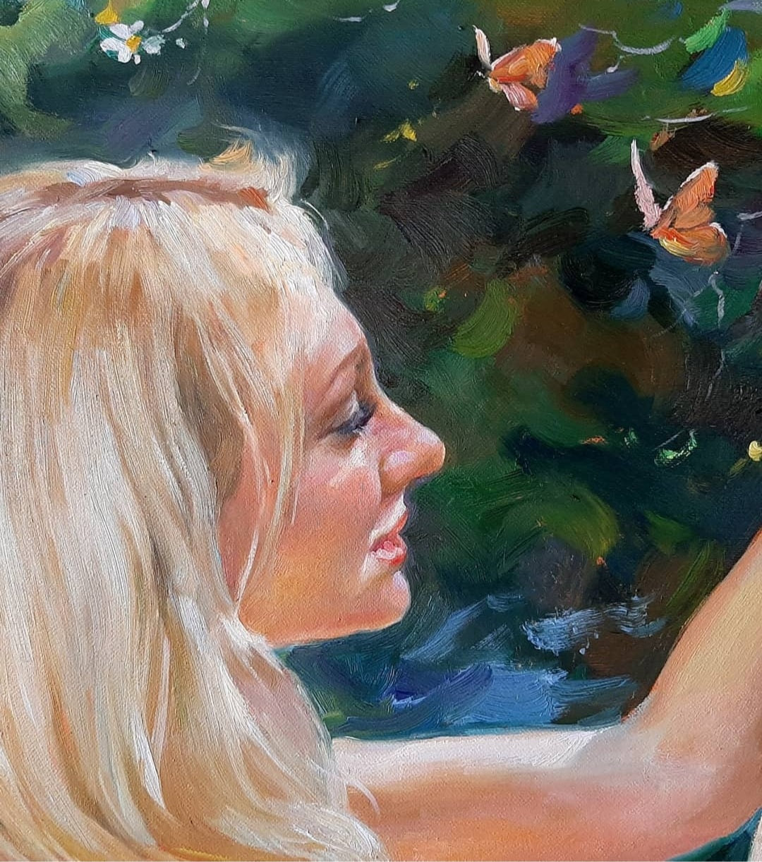 Sunny morning in the lemon garden