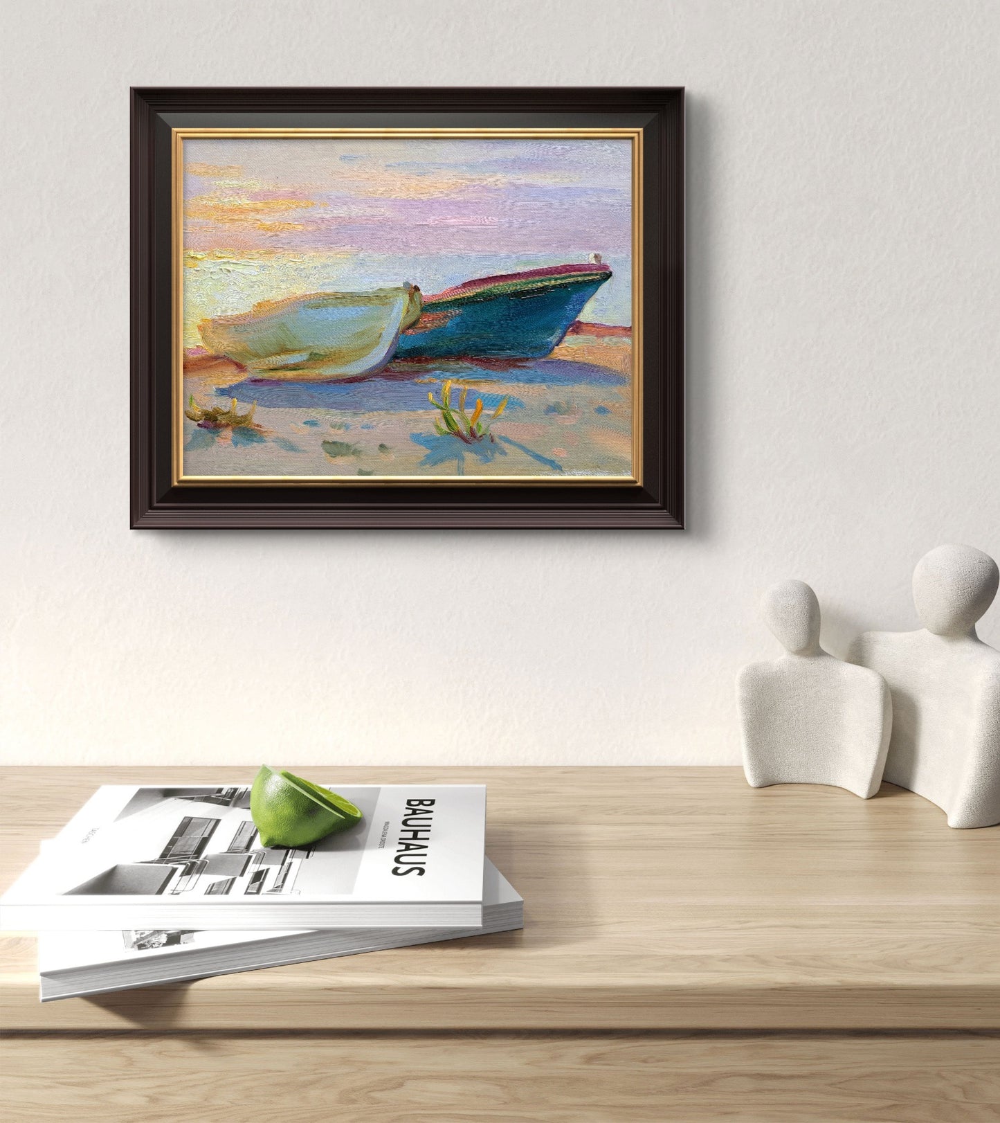 Boats at sunset