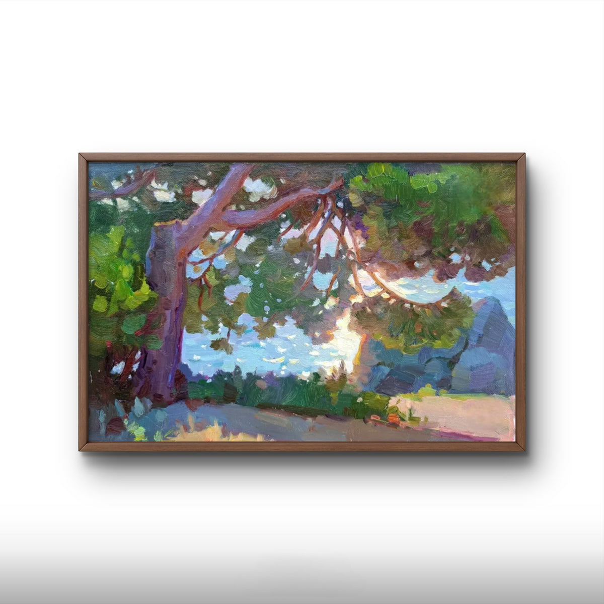 The pine tree and the sea. Loutra