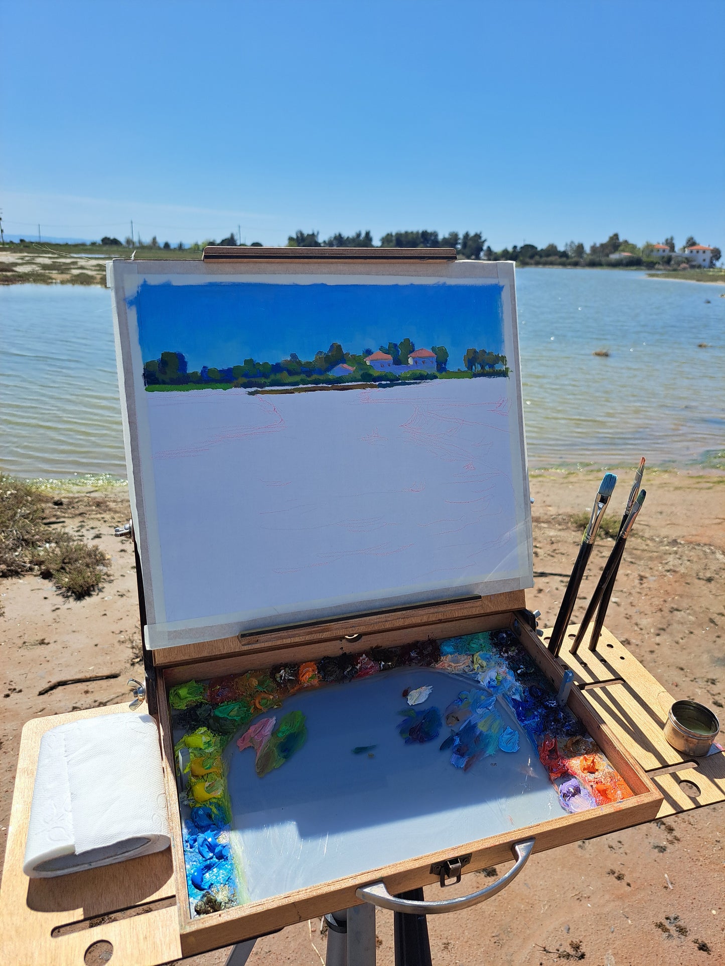 Clear day on the lake