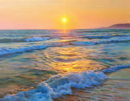 Golden waves. Crete