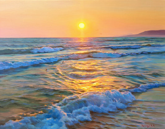 Golden waves. Crete