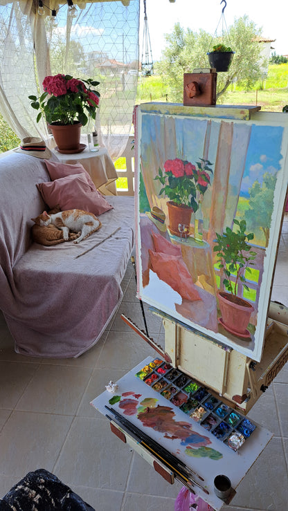 A quiet afternoon on the terrace