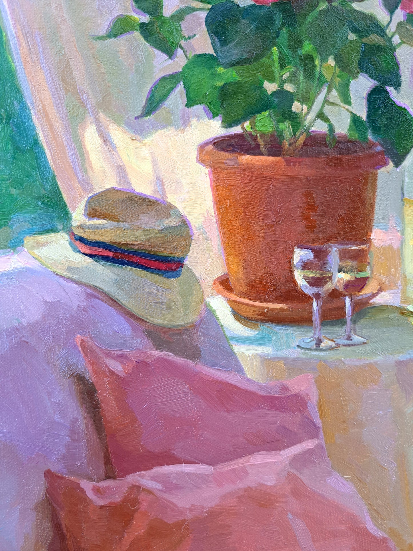 A quiet afternoon on the terrace