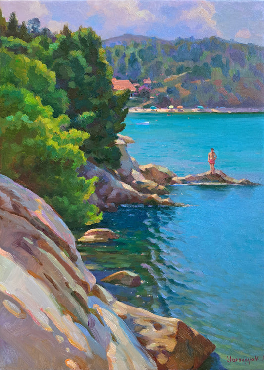 Milky-turquoise waters of Koviou