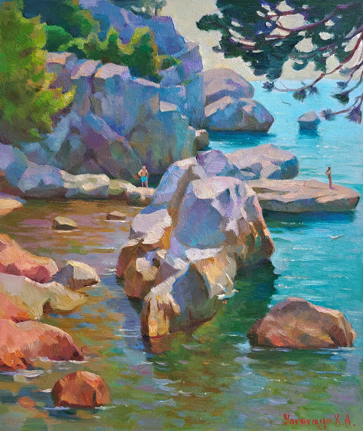 Noon on the white cliffs. Lutra