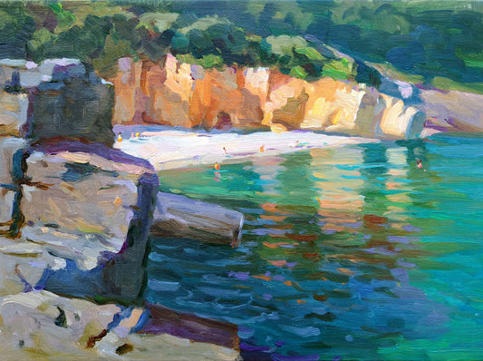 Emerald waters of Pelion. Milopotamos