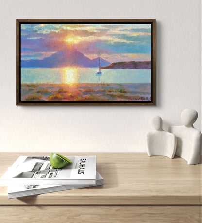 Magic dawn. Mount Athos