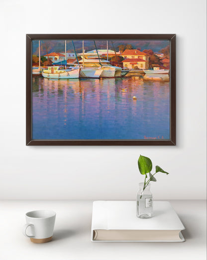 Caramel lilac evening. Nikiti